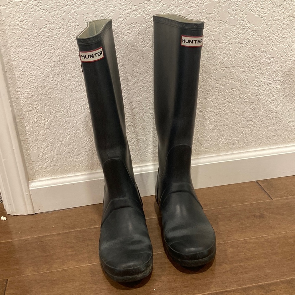 Tall Hunter Boots- Matte Navy